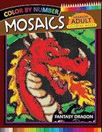 Fantasy Dragon Mosaics Hexagon Coloring Books