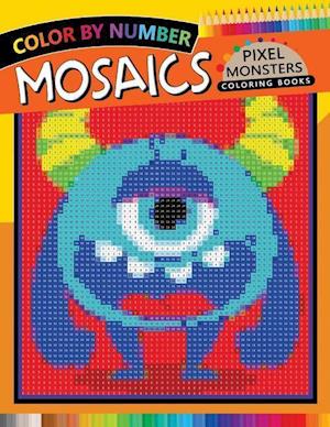 Pixel Monsters Mosaics Coloring Books