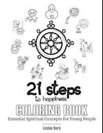 21 Steps to Happiness Coloring Book