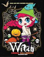 Kawaii Halloween Coloring Book