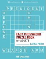 Easy Crossword Puzzle Books for Adults Large Print: Crossword Easy Puzzle Books 