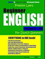 Preston Lee's Beginner English Lesson 41 - 60 For Dutch Speakers