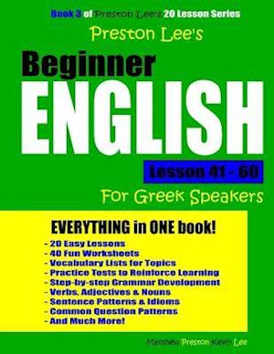 Preston Lee's Beginner English Lesson 41 - 60 For Greek Speakers