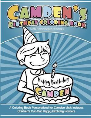 Camden's Birthday Coloring Book Kids Personalized Books