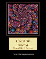 Fractal 681: Fractal Cross Stitch Pattern 