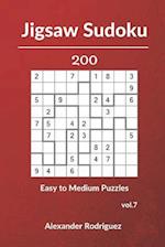 Jigsaw Sudoku Puzzles - 200 Easy to Medium vol. 7