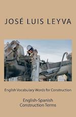 English Vocabulary Words for Construction