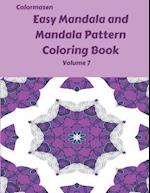 Easy Mandala and Mandala Pattern Coloring Book Volume 7