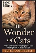 The Wonder Of Cats Large Print Edition: With Hundreds of Fascinating Feline Facts Waiting Inside To Be Discovered 