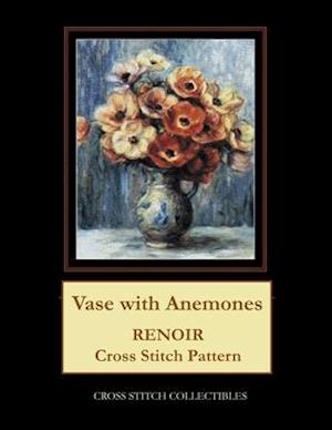 Vase with Anemones: Renoir Cross Stitch Pattern