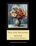 Vase with Anemones: Renoir Cross Stitch Pattern 