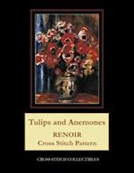 Tulips and Anemones: Renoir Cross Stitch Pattern 