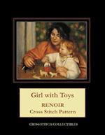 Girl with Toys: Renoir Cross Stitch Pattern 