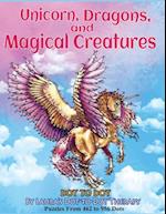Unicorns, Dragons, and Magical Creatures Dot to Dot