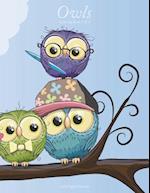 Owls Coloring Book 1 & 2