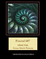 Fractal 687: Fractal Cross Stitch Pattern 