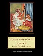 Woman with a Guitar: Renoir Cross Stitch Pattern 