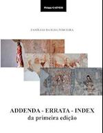 Familias Da Ilha Terceira - Addenda - Errata - Index Da 1.a Edicao