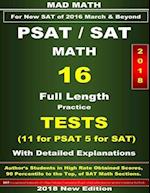 2018 Psat-SAT Math 16 Tests