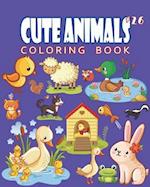 Cute Animals Coloring Book Vol.26