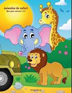 Animales de Safari Libro Para Colorear 1 & 2