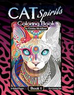 Cat Spirits Coloring Book