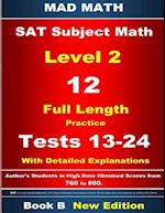 2018 SAT Subject Level 2 Book B Tests 13-24