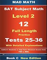 2018 SAT Subject Level 2 Book C Tests 25-36