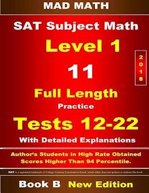 2018 SAT Subject Level 1 Book B Tests 12-22