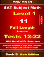 2018 SAT Subject Level 1 Book B Tests 12-22