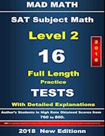 2018 SAT Math Level II 16 Tests