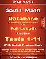 2018 SSAT Database and 11 Tests