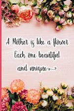 A Mother Is Like a Flower Each One Beautiful and Unique