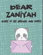 Dear Zaniyah, Diary of My Dreams and Hopes