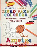 Libro Para Colorear Español - Alemán I Aprender Alemán Para Niños I Pintura Y Aprendizaje Creativo