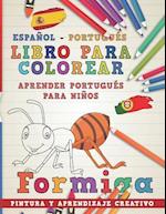 Libro Para Colorear Español - Portugués I Aprender Portugués Para Niños I Pintura Y Aprendizaje Creativo
