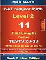 2018 SAT Subject Math Level 2 Book C Tests 23-33