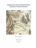 Eighteenth Century Emigrants from Russheim in Baden-Durlach