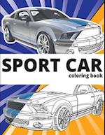 Sport Car Coloring Book