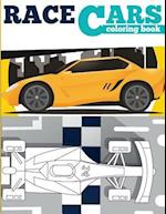 Race Cars Coloring Book