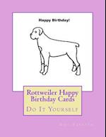 Rottweiler Happy Birthday Cards