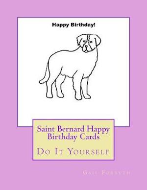 Saint Bernard Happy Birthday Cards