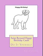 Saint Bernard Happy Birthday Cards