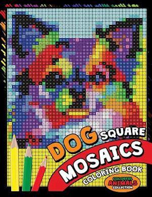 Dog Square Mosaics Coloring Book