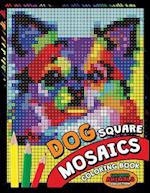 Dog Square Mosaics Coloring Book
