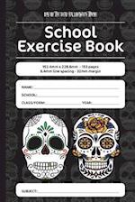 Day of the Dead Halloween Theme School Exercise Book