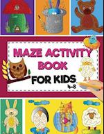 Mazes Activity Book for Kids 4-8