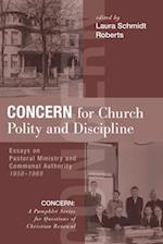 Concern for Church Polity and Discipline 