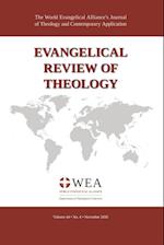 Evangelical Review of Theology, Volume 44, Number 4, November 2020 