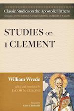 Studies on First Clement 